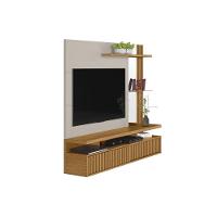 Painel Quarto P- Tv Até 60 Pol Maragogi C- 2 Porta E 2 Prateleiras 182x154cm Freijó-off White - Linea Brasil - 6