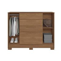 Cômoda De Quarto Pinhais C- 2 Portas E 4 Gavetas Jatobá - Santos Andirá - 5