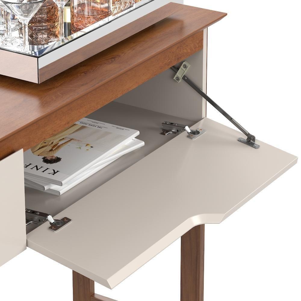 Aparador Eros Flow 2 Portas Para Sala De Jantar Off White-freijó - 3