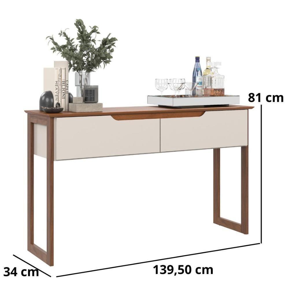 Aparador Eros Flow 2 Portas Para Sala De Jantar Off White-freijó - 5