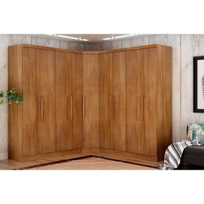 Quarto Modulado Rizon 3 Peças (2 Guarda Roupas + 1 Closet) Qc210 Freijo Cumaru - Novo Horizonte