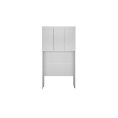 Modulado De Quarto Armário Ponte Aéreo Solteiro Rizon-linea C- 3 Portas Neve - Novo Horizonte
