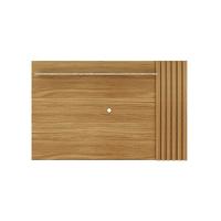 Painel Quarto P- Tv Até 65 Pol Pa2914 Ripado C- Prateleira 160x102cm Natural - Tecno Mobili - 3