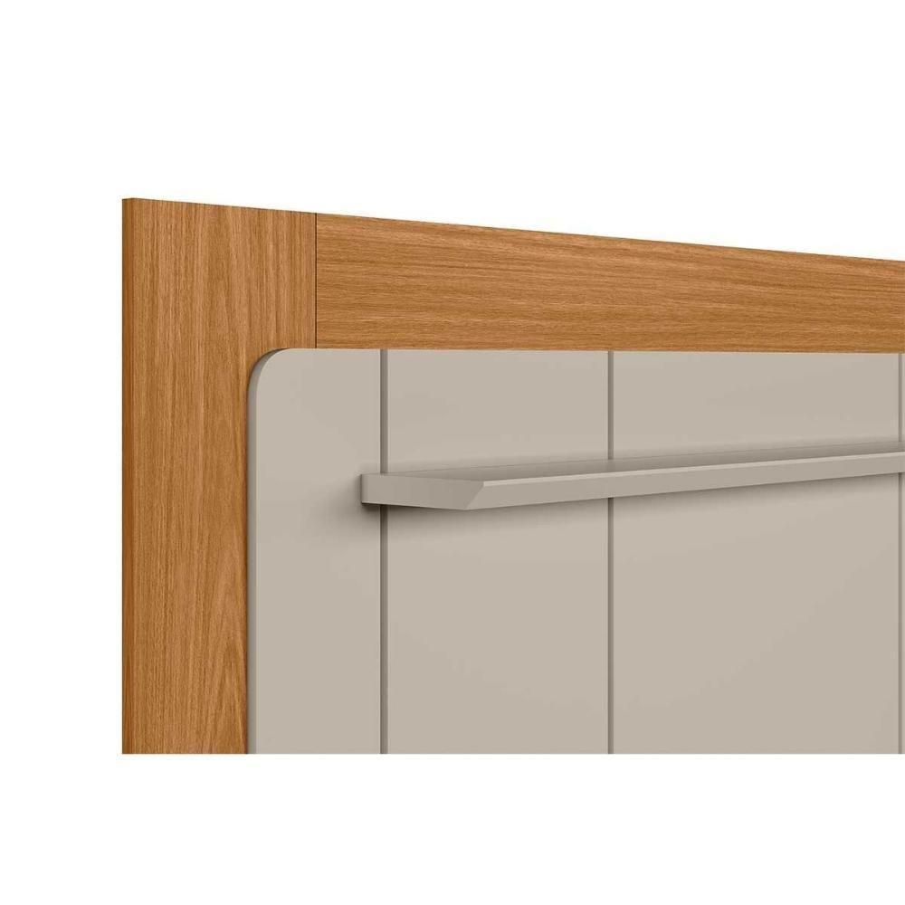 Painel Quarto P- Tv Até 65 Pol Lugano C- 1 Porta E 2 Prateleiras 182x150cm Nature-off White - Linea Brasil - 4