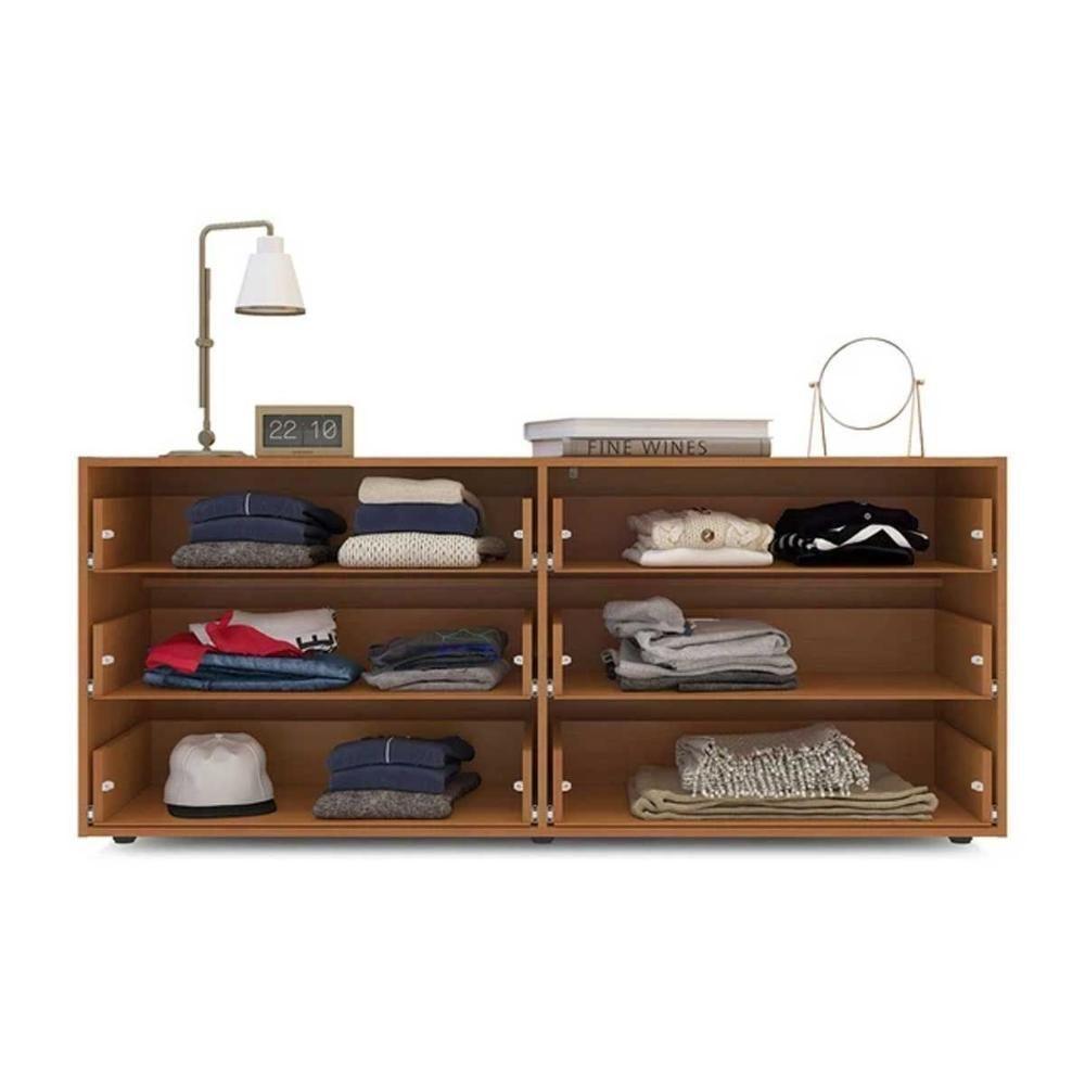 Cômoda De Quarto Porto C- 6 Gavetas Branco-azul - Politorno - 2