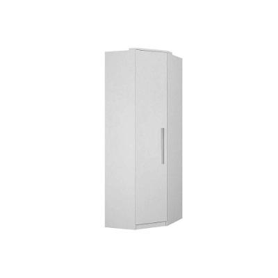 Guarda Roupa Closet De Quarto De Canto Oblíquo Rizon-linea C- 1 Porta Neve - Novo Horizonte