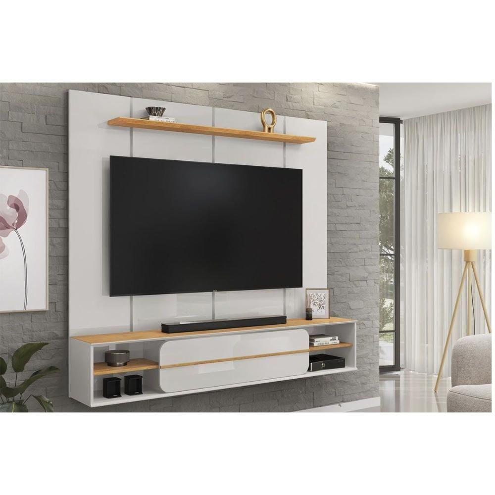 Painel Quarto P- Tv Até 70 Pol Alana 169x180cm Bali-cedro - Dj Móveis - 10