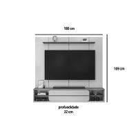 Painel Quarto P- Tv Até 70 Pol Alana 169x180cm Bali-cedro - Dj Móveis - 6