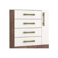 Cômoda De Quarto Madri C- 1 Porta 1 Nicho E 5 Gavetas Cinamomo - Acp - 3