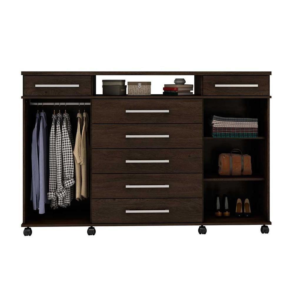 Cômoda De Quarto London C- 2 Portas E 7 Gavetas Cafe Touch - Demóbile - 4