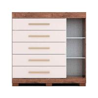Cômoda De Quarto Rayane 1 Porta E 5 Gavetas C- Sapateira Cinamomo - Acp - 5