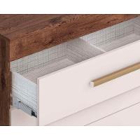 Cômoda De Quarto Rayane 1 Porta E 5 Gavetas C- Sapateira Cinamomo - Acp - 6