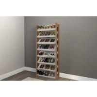 Armário Sapateira Quarto Az1006 C- 8 Prateleiras Amêndoa-branco - Tecno Mobili - 1