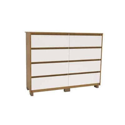 Cômoda De Quarto Coimbra C- 8 Gavetas Freijo-off White - Politorno