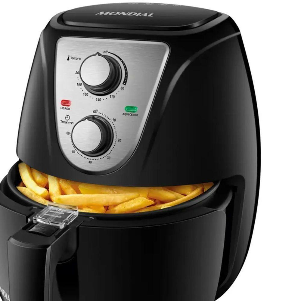 Fritadeira Air Fryer Mondial 3,6L AF36 75992-01 Preto/inox 110V - 3