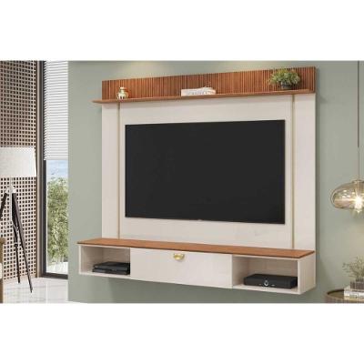 Painel Quarto P- Tv Até 70 Pol Iza 176x152cm Off White-freijó - Dj Móveis