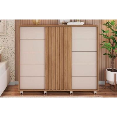 Cômoda De Quarto Pegasus C- 2 Portas E 5 Gavetas Buriti-off White - Caemmun
