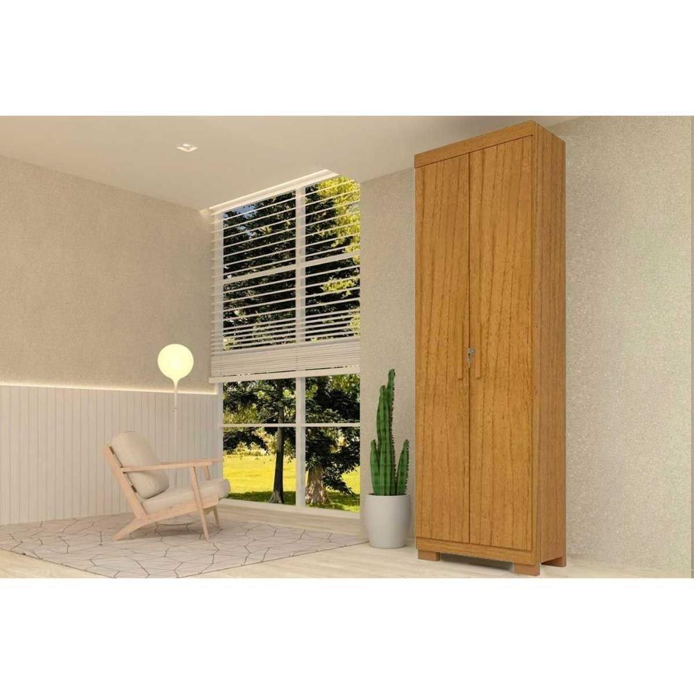 Armário Sapateira Quarto Iris C- 2 Portas C- Chave Cinamomo - Acp - 1