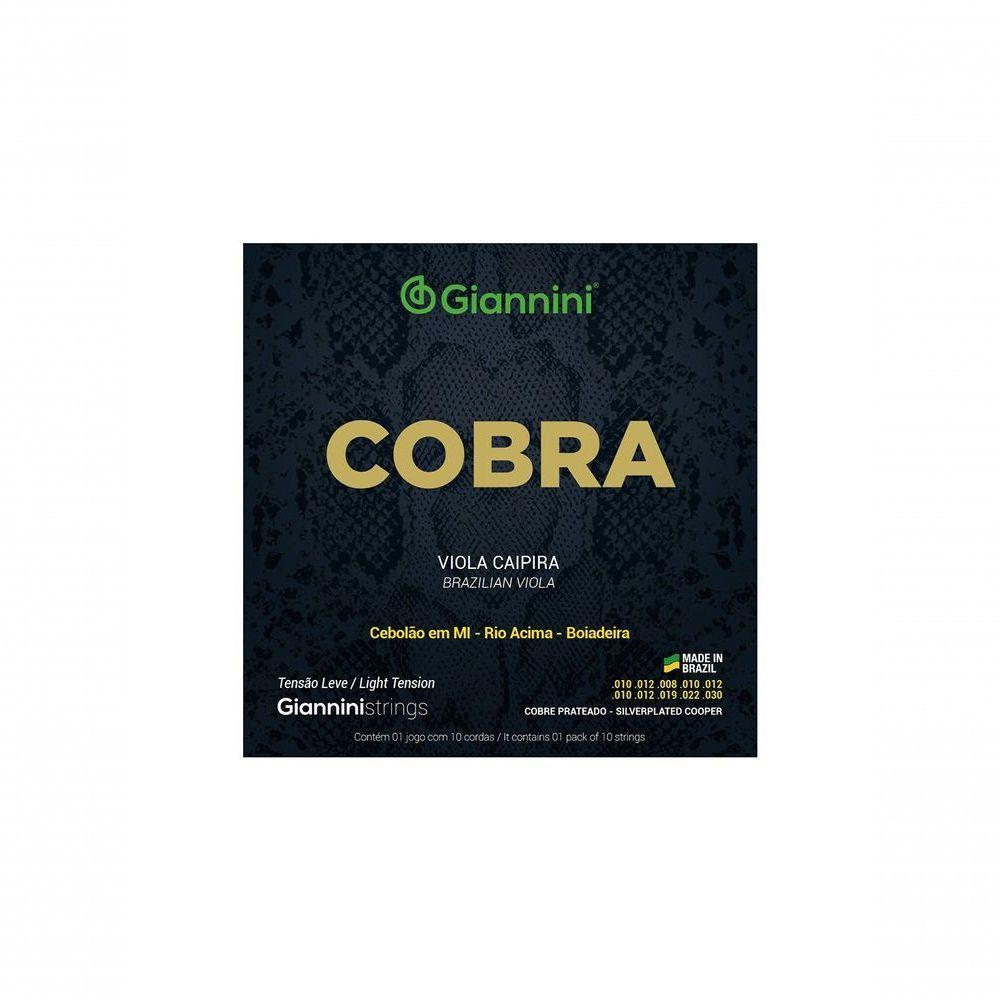 Encordoamento Para Viola Aço Prateado Tensão Leve Série Cobra Gesvl - 1