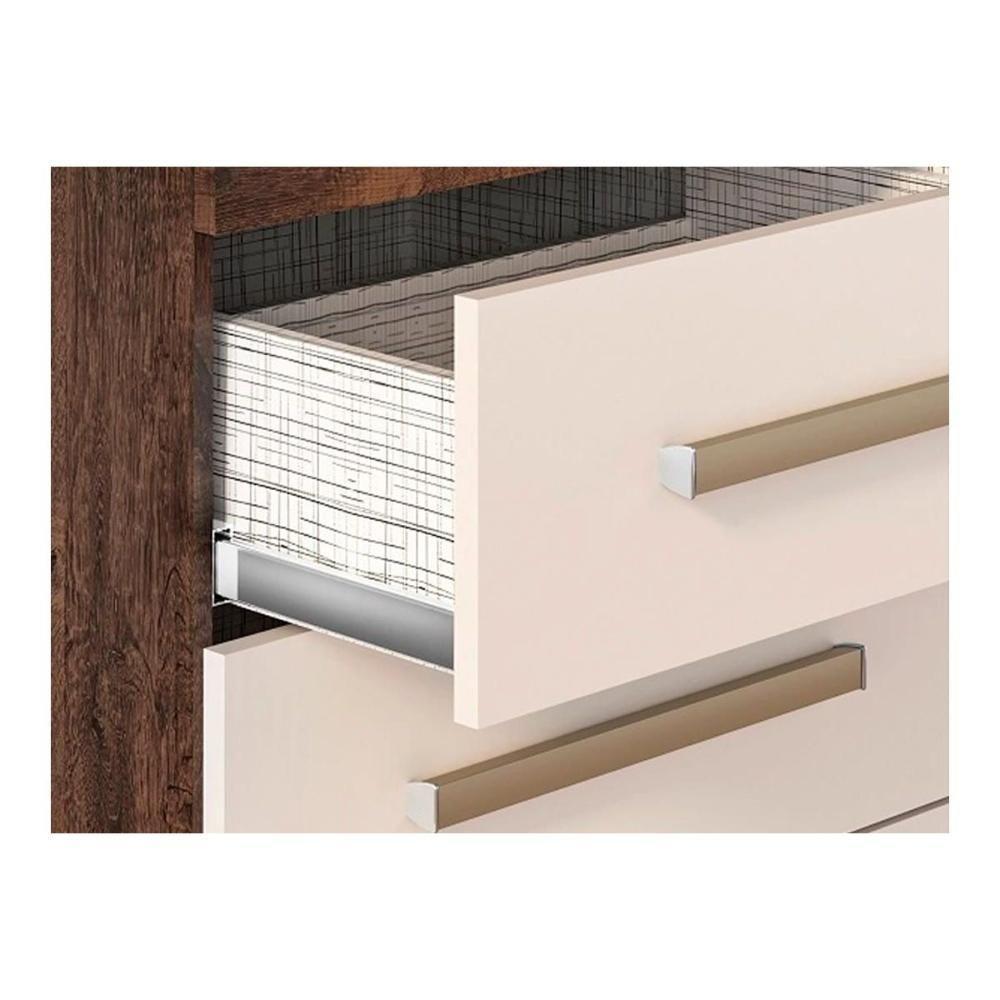 Cômoda De Quarto Nalu C- 8 Gavetas Cinamomo - Acp - 5