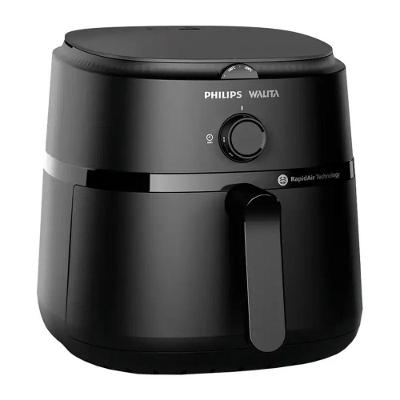 Fritadeira Air Fryer 6,2L Serie 1000 Philips Walita Na130/00 Preto 110V