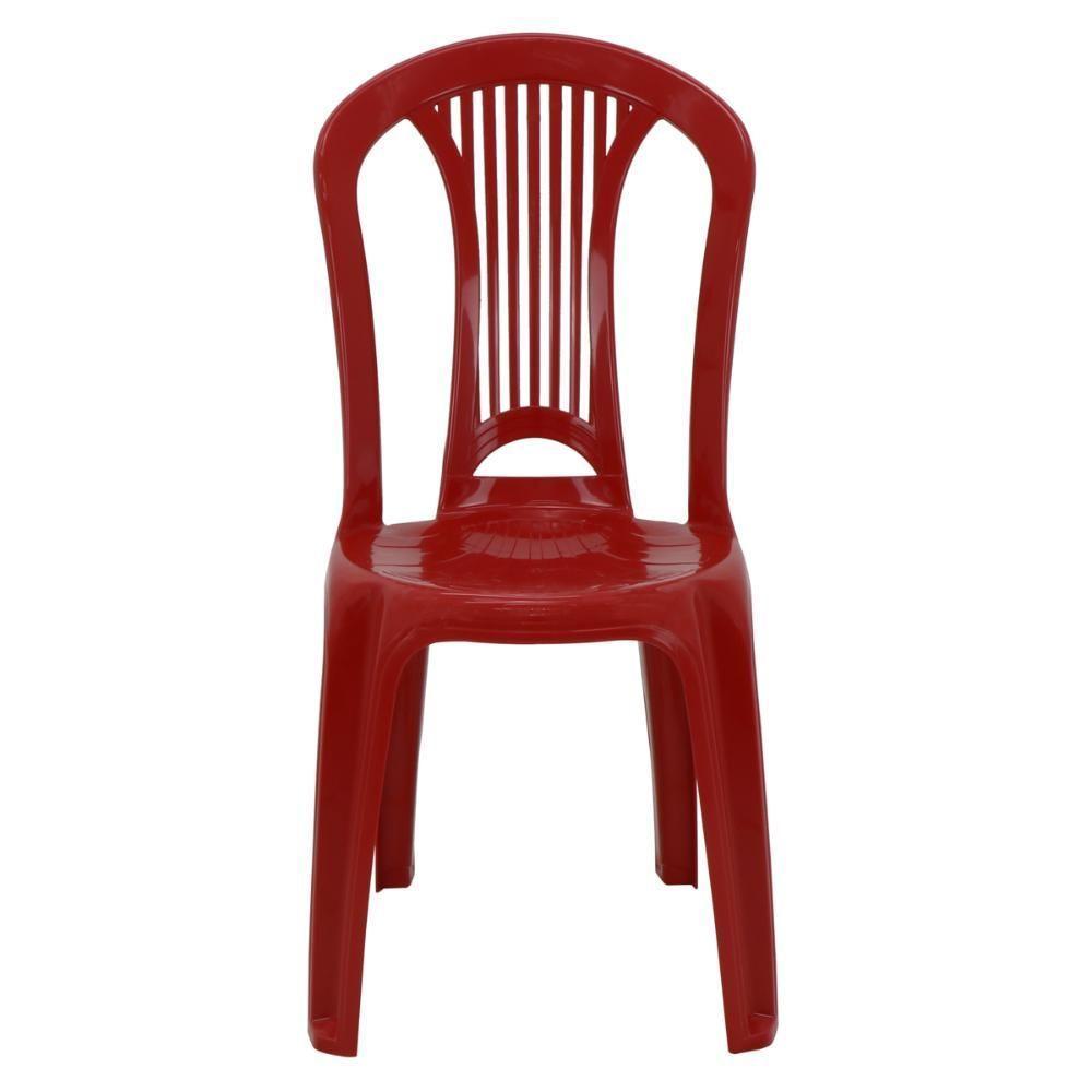Jogo 4 Cadeiras Bistrô Tramontina Atlântida Em Polipropileno Vermelho - 8