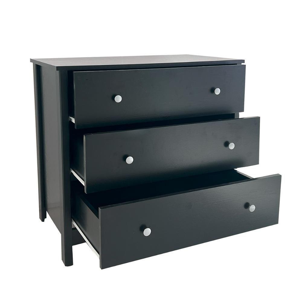 Cômoda Ditália 3 Gavetas Dm-219 Preto - 6