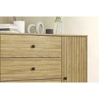 Cômoda De Quarto Mb 1059 C- 1 Porta E 4 Gavetas 100cm Mel-off White - Movelbento - 7