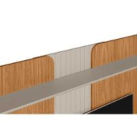 Painel Quarto P- Tv Até 65 Pol Friburgo C- 1 Porta E 1 Prateleira 160x136cm Nature-off White - Linea Brasil