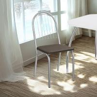 Kit 2 Cadeiras Cromada Sala Jantar 2C077CR Corino Kappesberg Marrom - 6