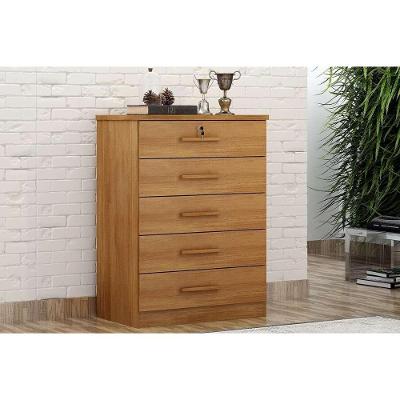 Cômoda De Quarto Suíça-austria C- 5 Gavetas Cumaru 23 - Novo Horizonte