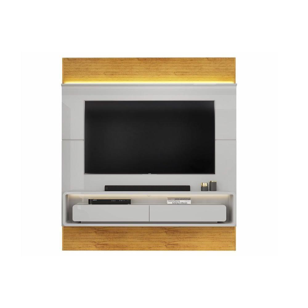 Painel Quarto P- Tv Até 70 Pol Taylor 179x207cm Bali-cedro - Dj Móveis - 5