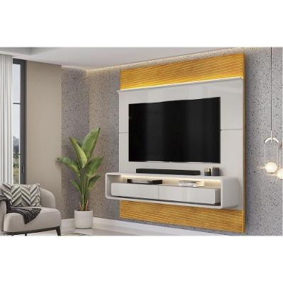 Painel Quarto P- Tv Até 70 Pol Taylor 179x207cm Bali-cedro - Dj Móveis