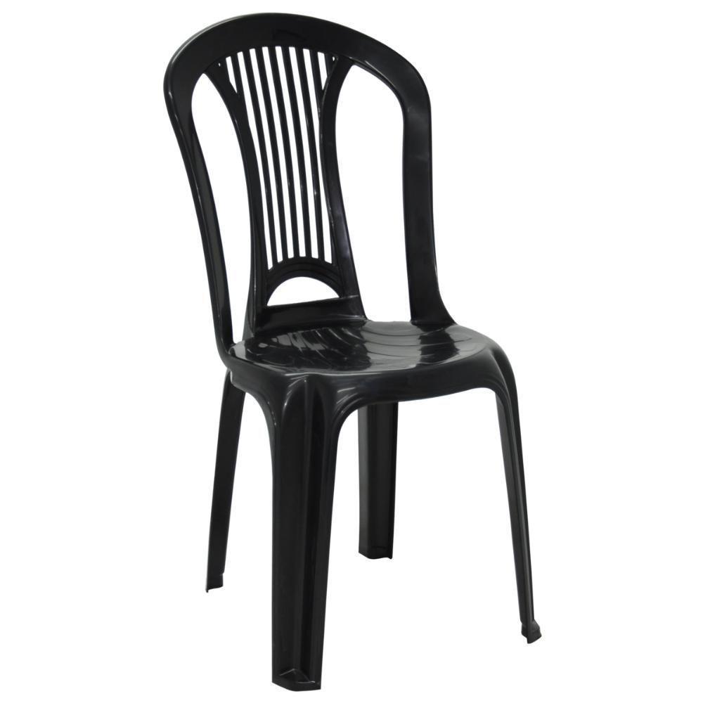 Jogo 4 Cadeiras Bistrô Tramontina Atlântida Em Polipropileno Preto - 3