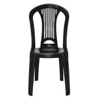 Jogo 4 Cadeiras Bistrô Tramontina Atlântida Em Polipropileno Preto - 1