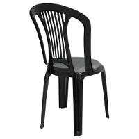 Jogo 4 Cadeiras Bistrô Tramontina Atlântida Em Polipropileno Preto