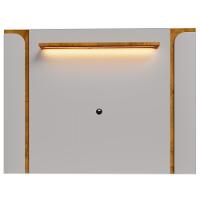 Painel Suspenso TV 75 Polegadas 180 Cm Maresias Bechara Off White Naturalle