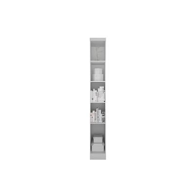 Módulo De Quarto Casal Armário Cantoneira Rizon-linea C- 4 Prateleiras Neve - Novo Horizonte