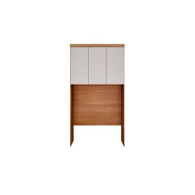 Módulo De Quarto Rizon Armário Ponte Aéreo Solteiro -linea C- 3 Portas Cumaru-fendi 25 - Novo Horizonte