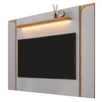 Painel Suspenso TV 75 Polegadas 180 Cm Maresias Bechara Off White Cinamomo