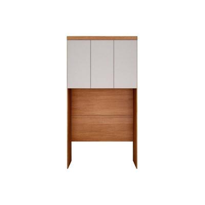 Módulo De Quarto Rizon Armário Ponte Aéreo Solteiro -linea C- 3 Portas Cumaru-fendi 25 - Novo Horizonte