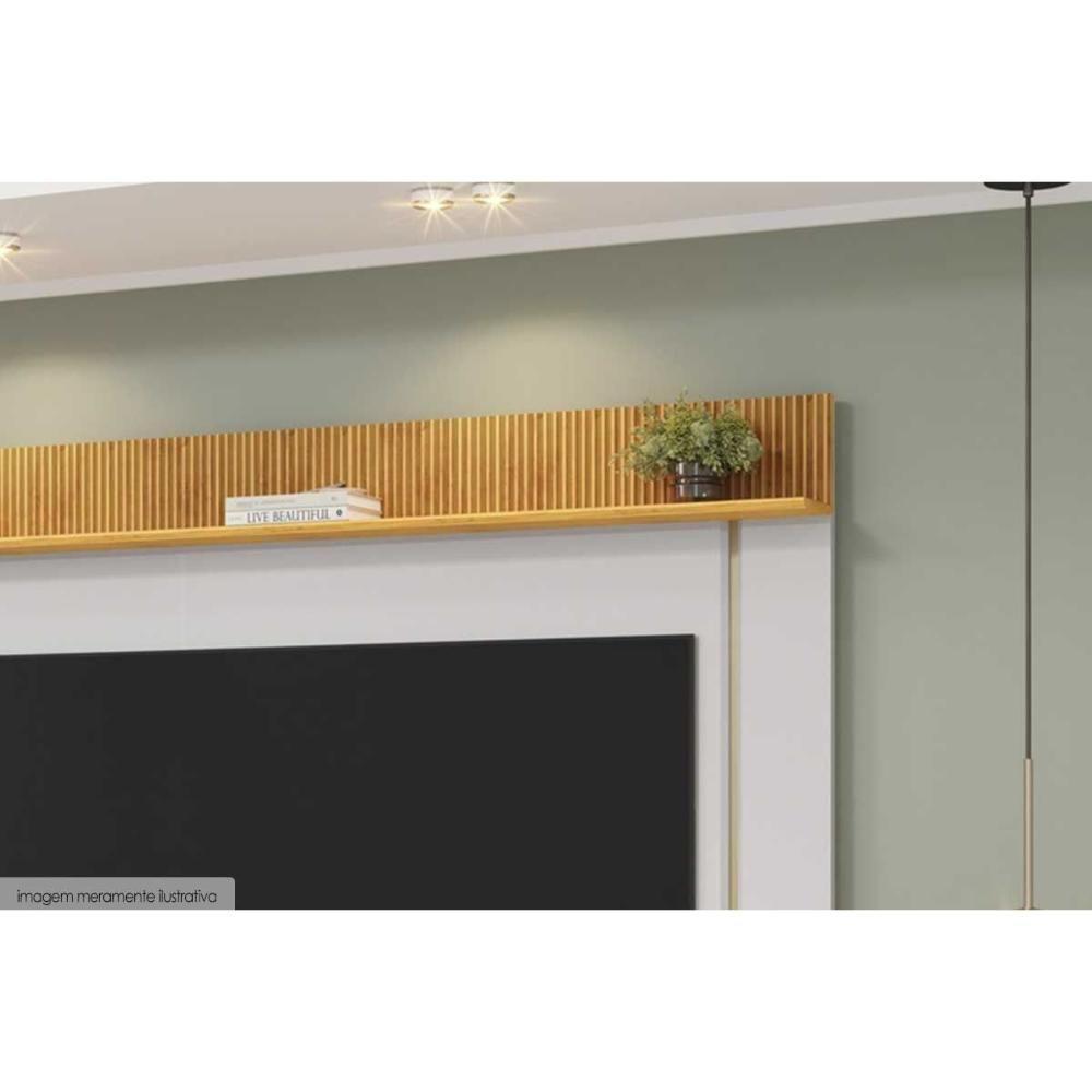 Painel Quarto P- Tv Até 70 Pol Iza 176x152cm Bali-cedro - Dj Móveis - 5