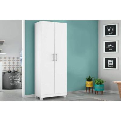 Armário Sapateira Quarto 626 C- 2 Portas E Pés Branco - Carraro