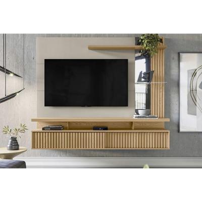 Painel Quarto P- Tv Até 60 Pol Maragogi C- 2 Porta E 2 Prateleiras 182x154cm Carvalho-off White - Linea Brasil
