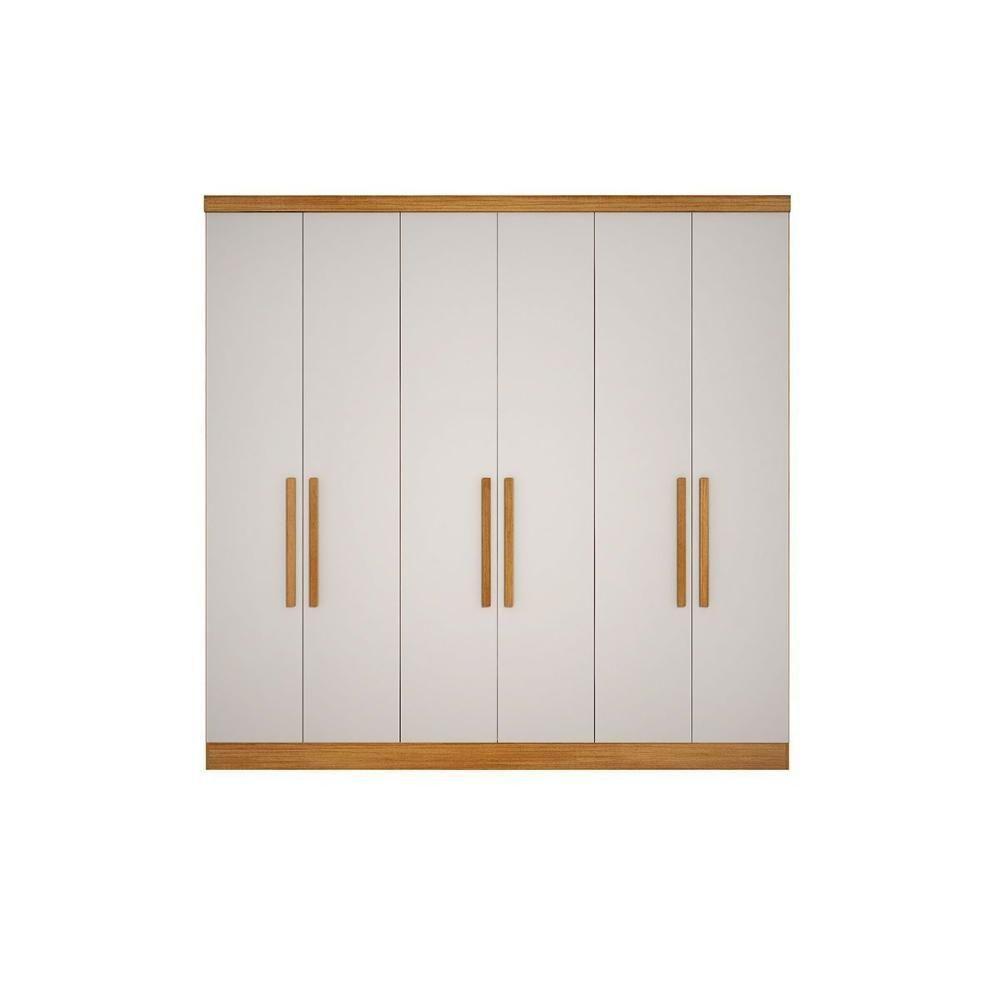 Módulo De Quarto Solteiro Guarda Roupa C- 6 Portas E 8 Gavetas Rizon-linea Cumaru-fendi 25 - Novo Horizonte - 1