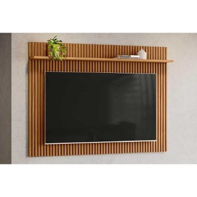 Painel Quarto P- Tv Até 75 Pol Genova C- 1 Prateleira 200x130cm Nature Fosco - Linea Brasil