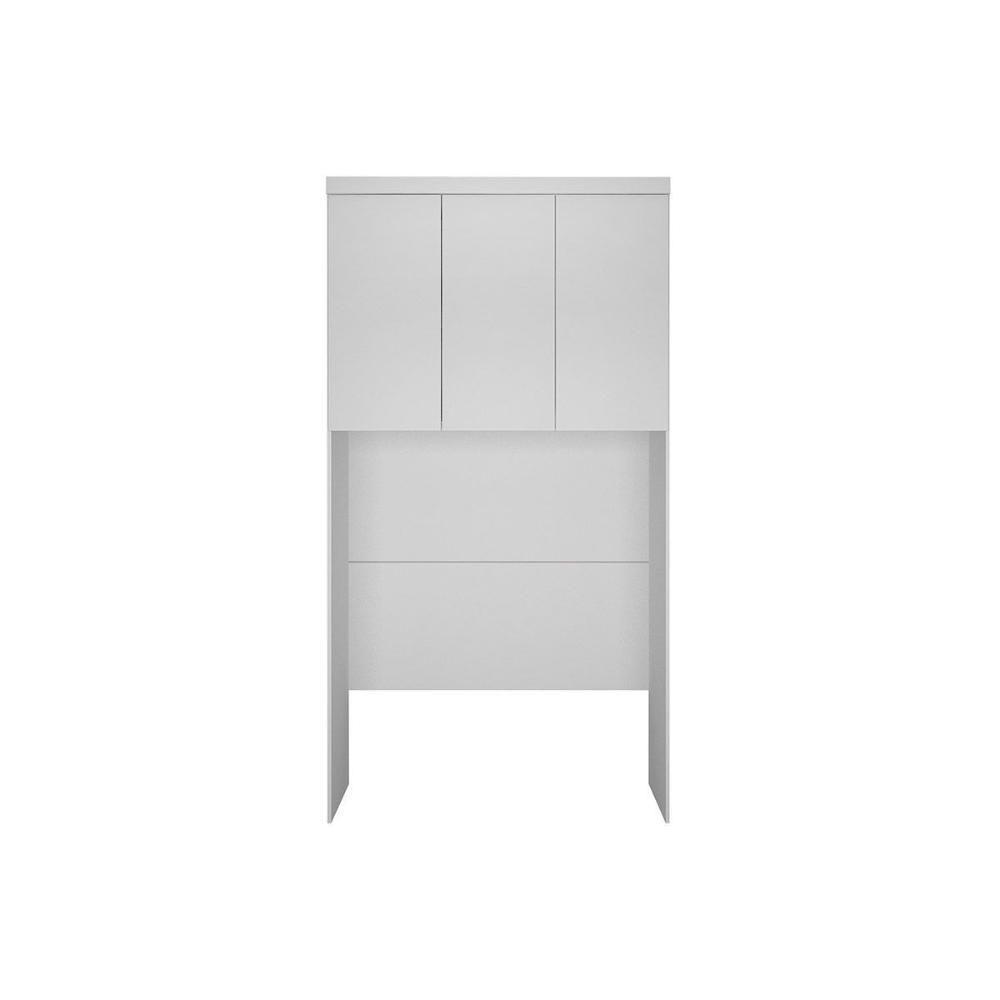 Modulado De Quarto Armário Ponte Aéreo Solteiro Rizon-linea C- 3 Portas Neve - Novo Horizonte - 1