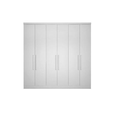 Módulo De Quarto Casal Guarda Roupa C- 6 Portas E 8 Gavetas Rizon-linea Neve - Novo Horizonte