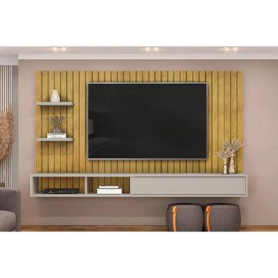 Painel Quarto P- Tv Até 60 Pol Friz 179x108cm Cedro-bali - Dj Móveis