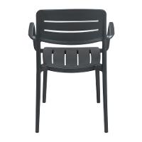Cadeira Tramontina Amélia Em Polipropileno Grafite Com Braços - 6